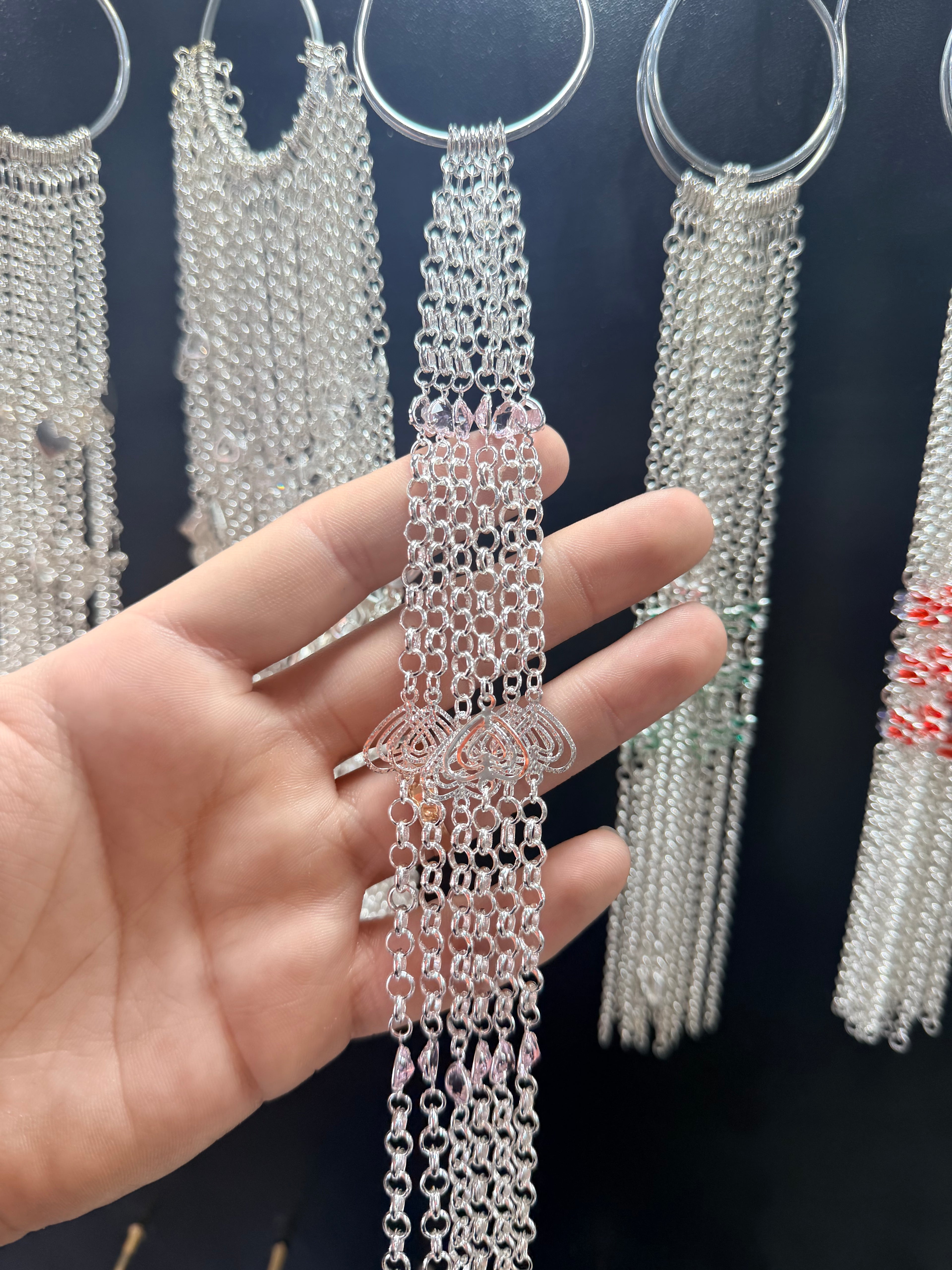 Pulsera Gruesa corazon/medio