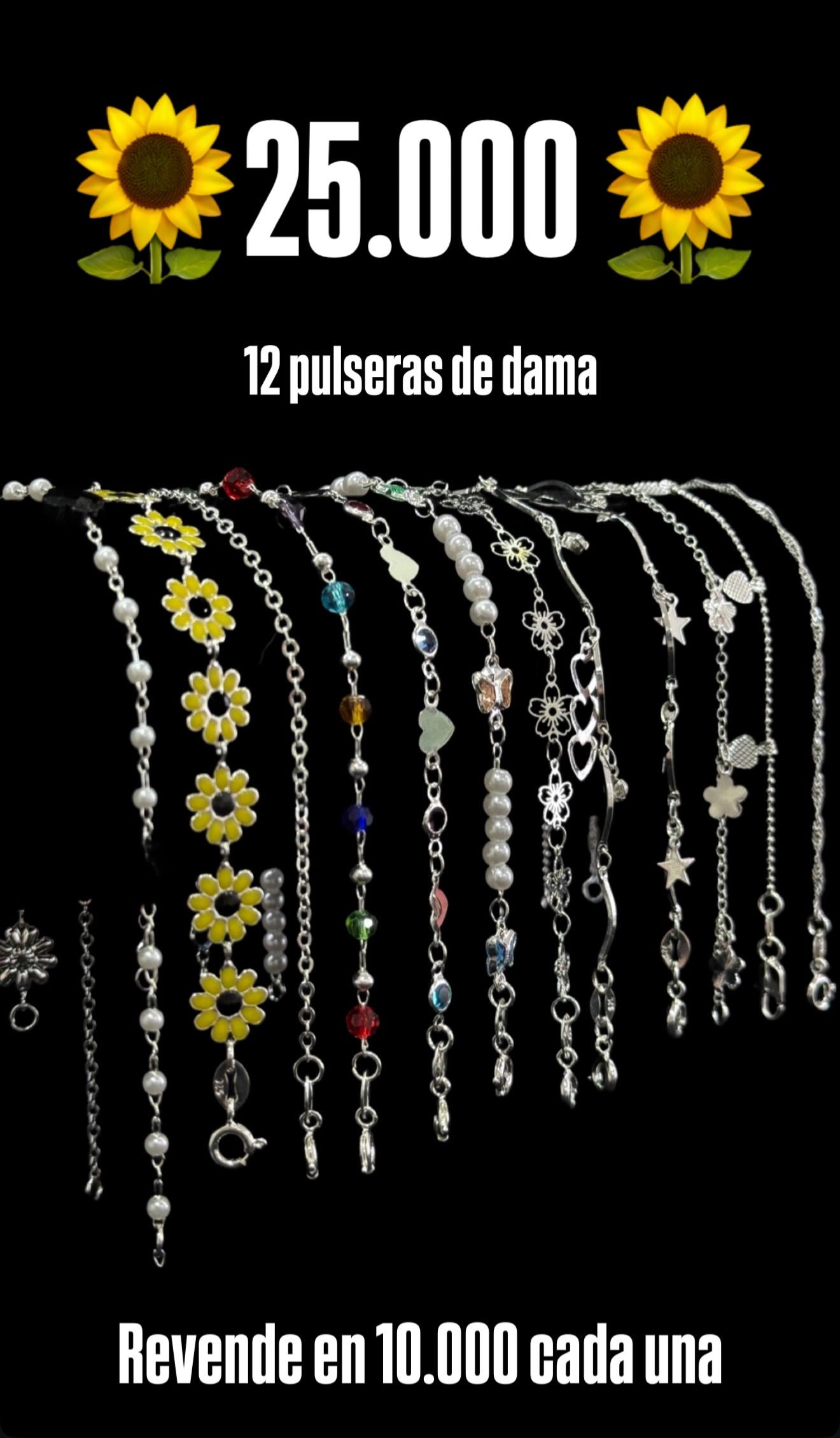 Lote pulseras de dama