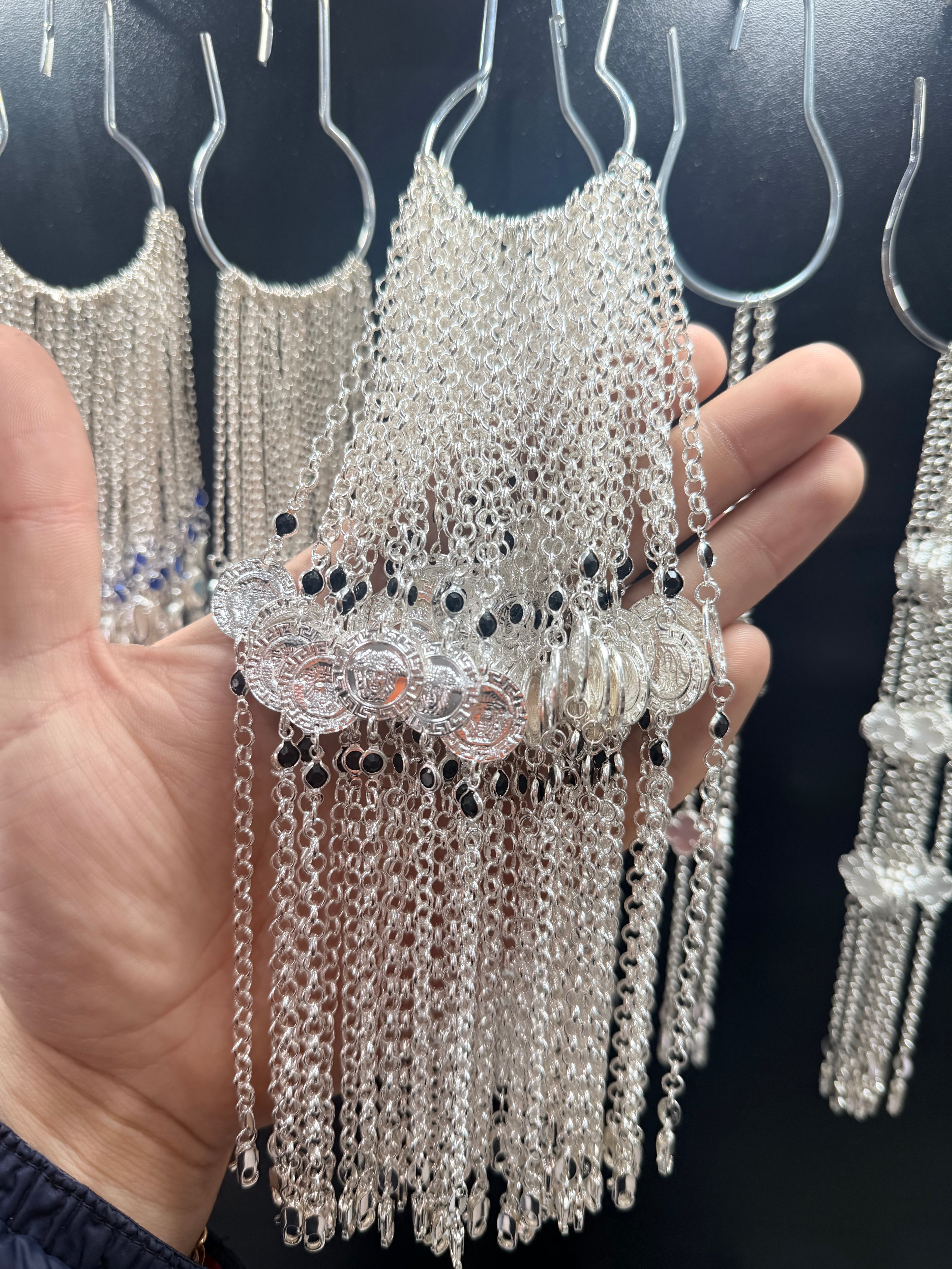 Pulsera Versace piedra negra