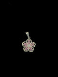 Colgante flor rosado