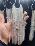 Pulsera Gruesa corazon blanco