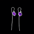 Aros de corazón colgante 🩷