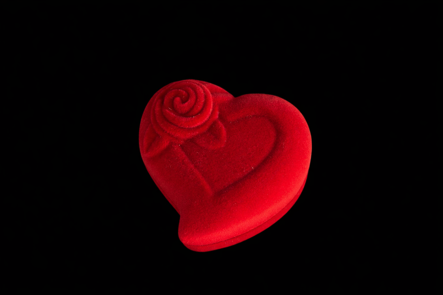 Caja para anillos de corazón